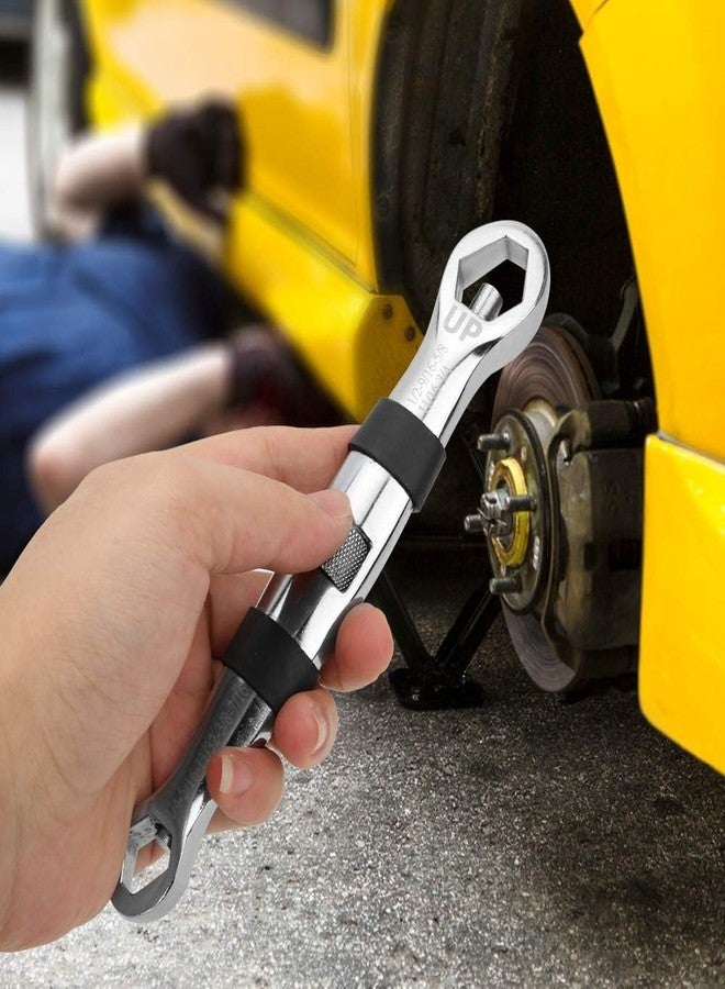 KBZONE Universal Wrench 23 In 1 Dual Head Metric Imperial Wrench Set Ratchet Adjustable Wrench 7-19 Mm Spanner Flexible Multifunctional Hand Tool for Car Repair - Image 1